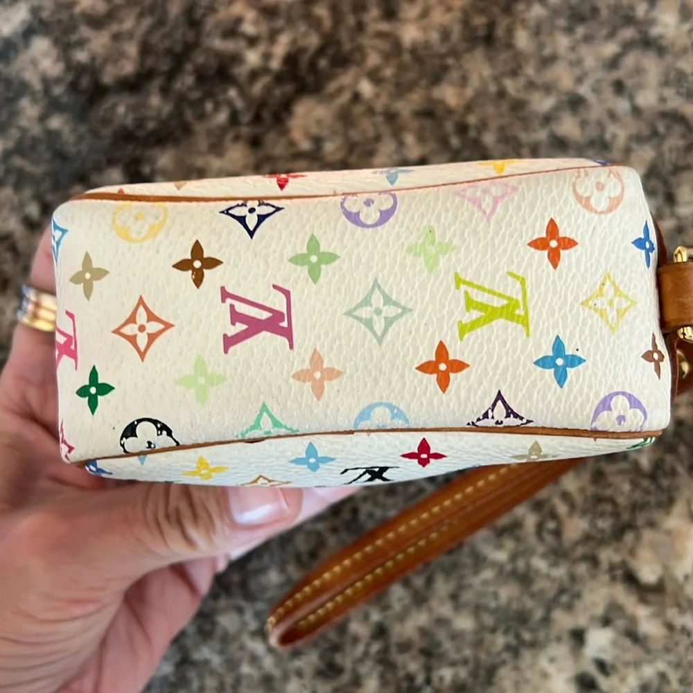 Louis Vuitton x Takashi Monogram Multicolor Wapity Pouch Wristlet